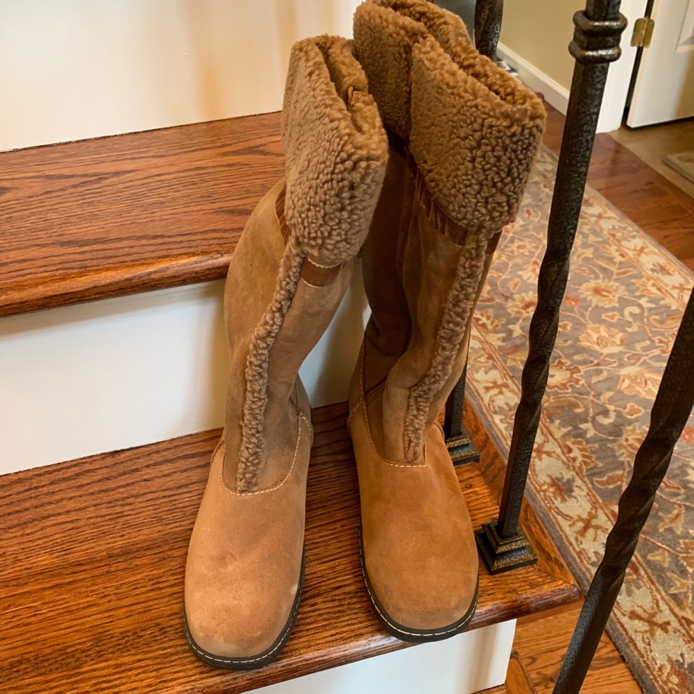 Lands End Furry Boots
